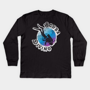 Scuba Diving Kids Long Sleeve T-Shirt